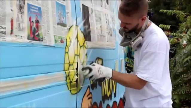 Festival des cultures urbaines de Bergerac : démos de graff