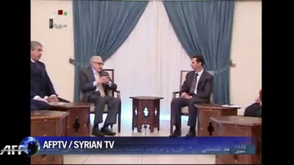 Peace envoy Brahimi in talks with Syria's Assad