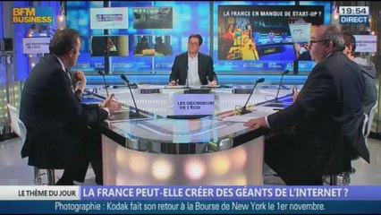 La France peut-elle créer des géants de l’internet ? dans Les décodeurs de l'éco - 30/10 3/5