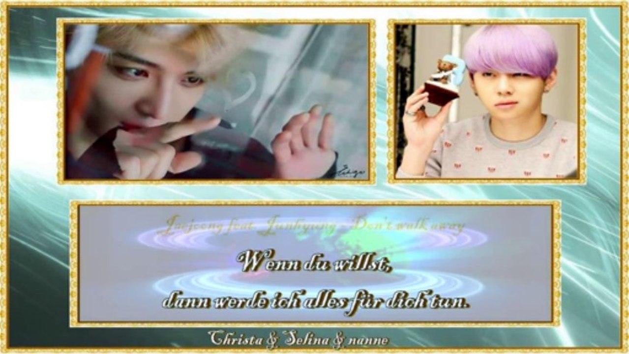Jaejoong ft junhyung - don't walk away k-pop [german sub]
