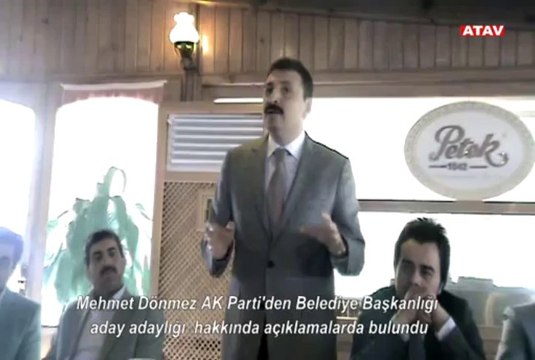 Mehmet Dönmez AK Parti'den Belediye Başkanlığına aday adaylığı ve seçim çalışmaları hakkında açıklamalarda bulundu