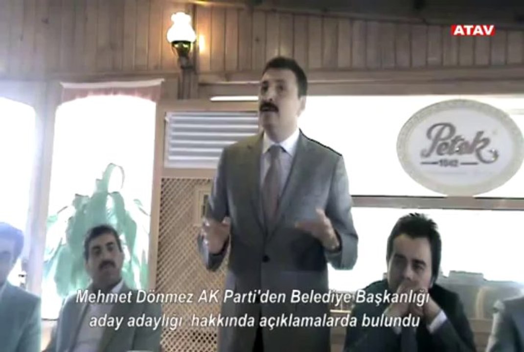 Mehmet Dönmez AK Parti'den Belediye Başkanlığına aday adaylığı ve seçim çalışmaları hakkında açıklamalarda bulundu