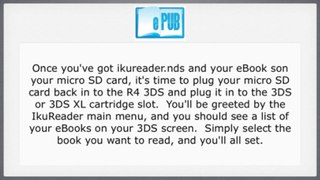 eBook Reader For Nintendo 3DS