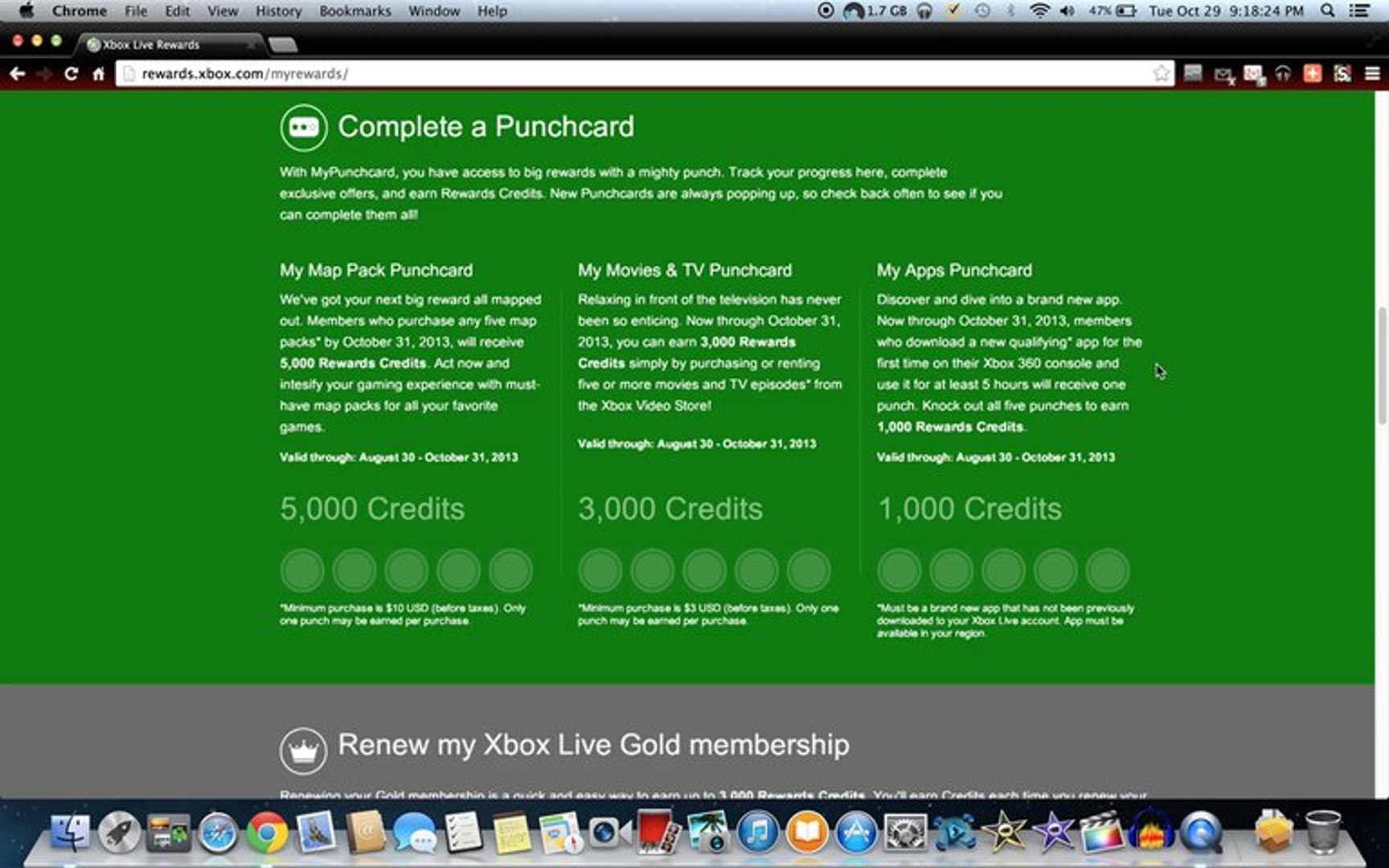 xbox live credits