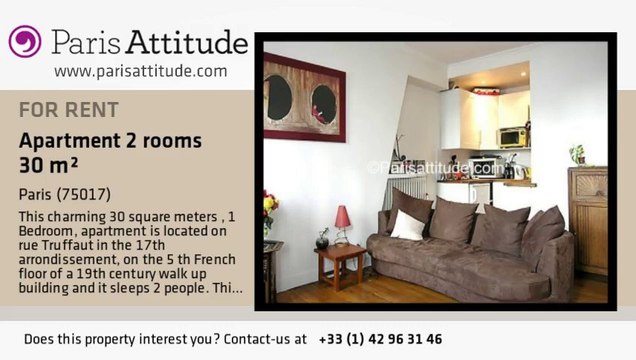 1 Bedroom Apartment for rent - Batignolles, Paris - Ref. 3065