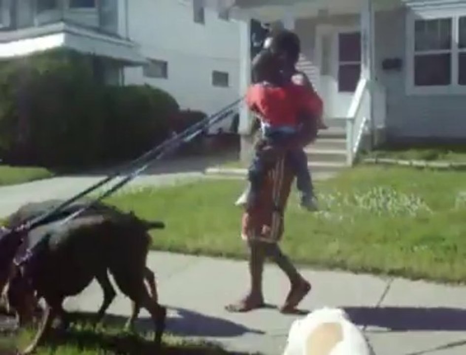 vaseline in my head cousin in my arms dobermans tied to dog collar no shoes