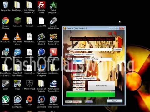 Clash of Clans Cheats Gems Hack Program Tested and Working 2013