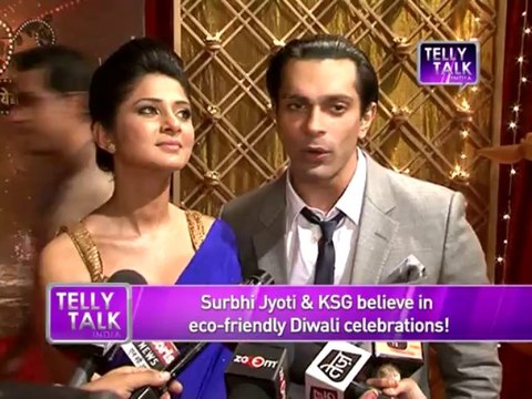 Asad aka Karan Singh Grover & Zoya aka Surbhi Jyoti believe in ECO-FRIENDLY Diwali Celebrations