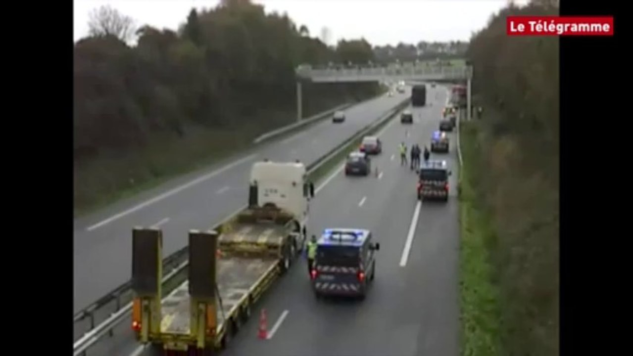 Pont-de-Buis (29). Le portique écotaxe bientôt démonté