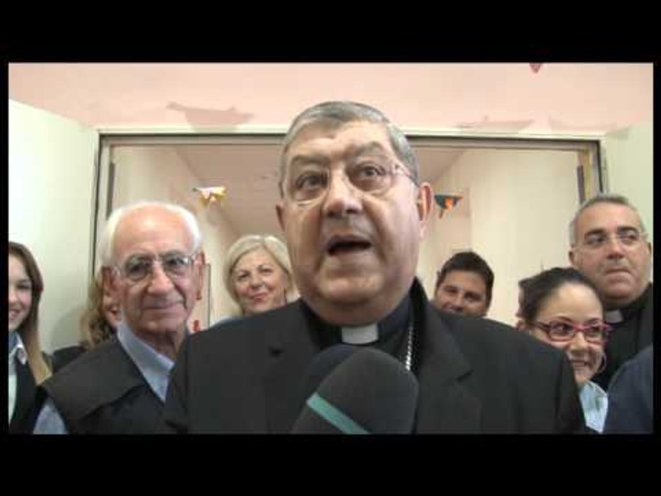 Napoli - Sepe inaugura nuovi locali della scuola di Miano (30.10.13)