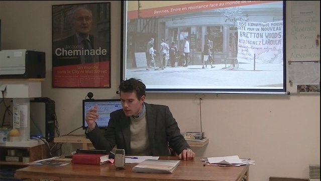 Conférence de presse d'Alexandre Noury, Liste Solidarité et progrès pour Rennes