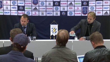 Presskonferensen efter IFK Göteborg - AIK