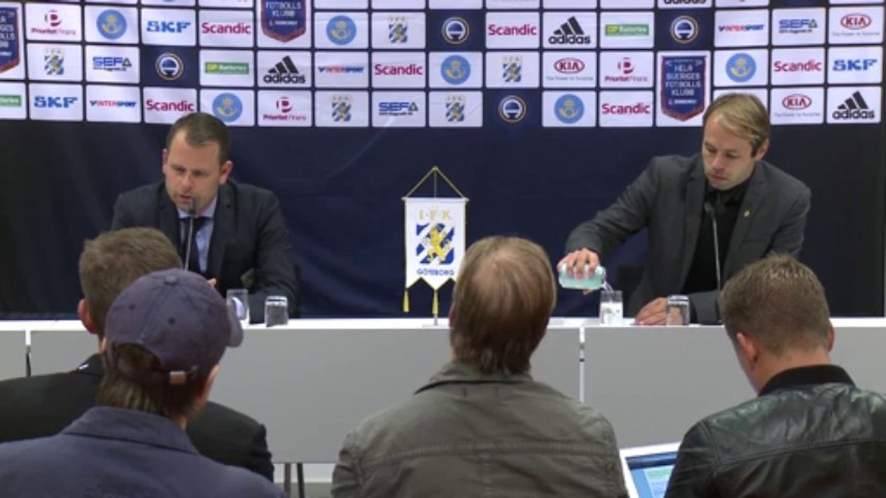 Presskonferensen efter IFK Göteborg - AIK