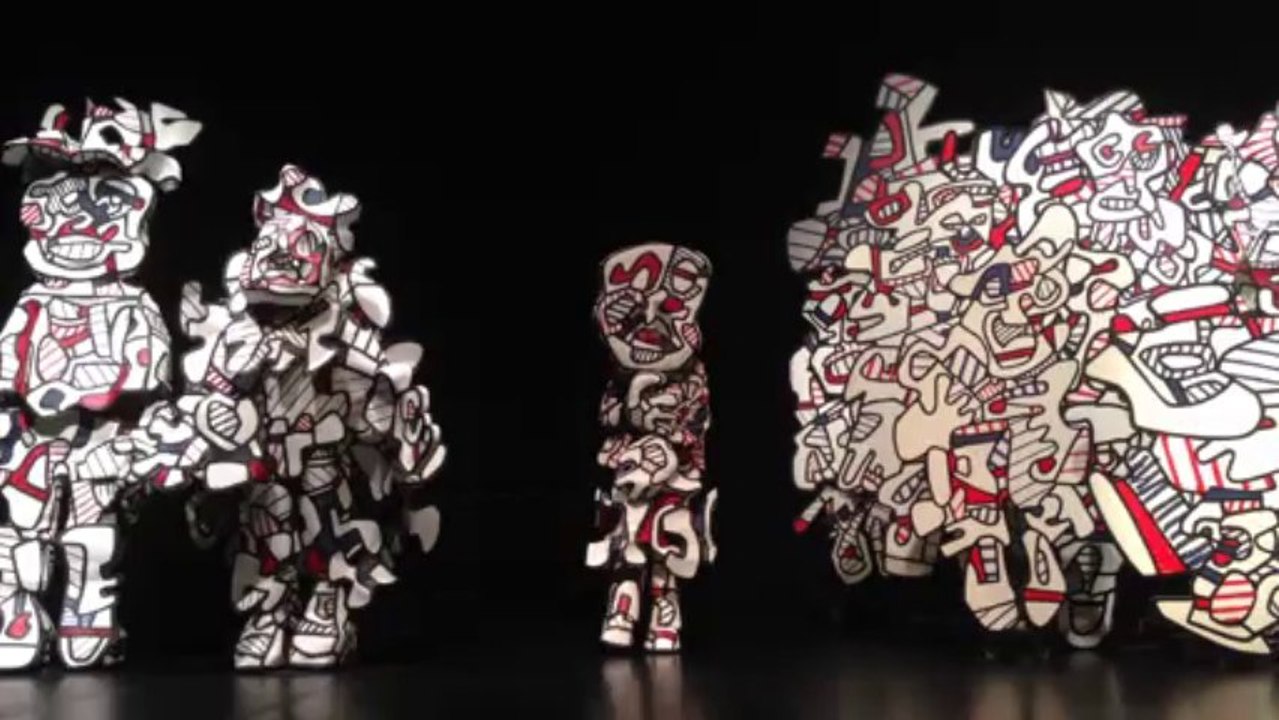 Vidéo : quand le tableau s'anime... Exposition "Jean Dubuffet Coucou Bazar" jusqu'au 1/12