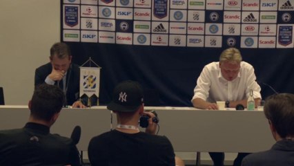 Presskonferensen efter IFK Göteborg - IF Elfsborg