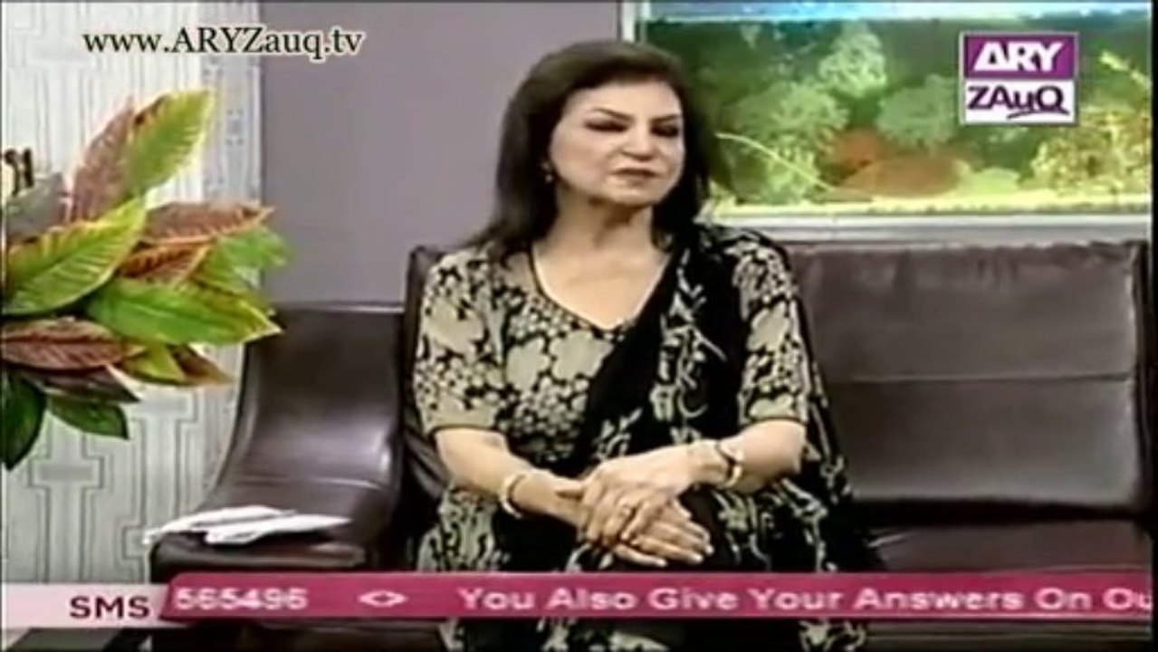 Zauq Zindagi with Sara Riaz and Dr. Khurram Musheer, Prawn Thai Red Curry, Thai Green Papaya Salad, Peanut Chicken & Masaman Curry , 31-10-13, part 1