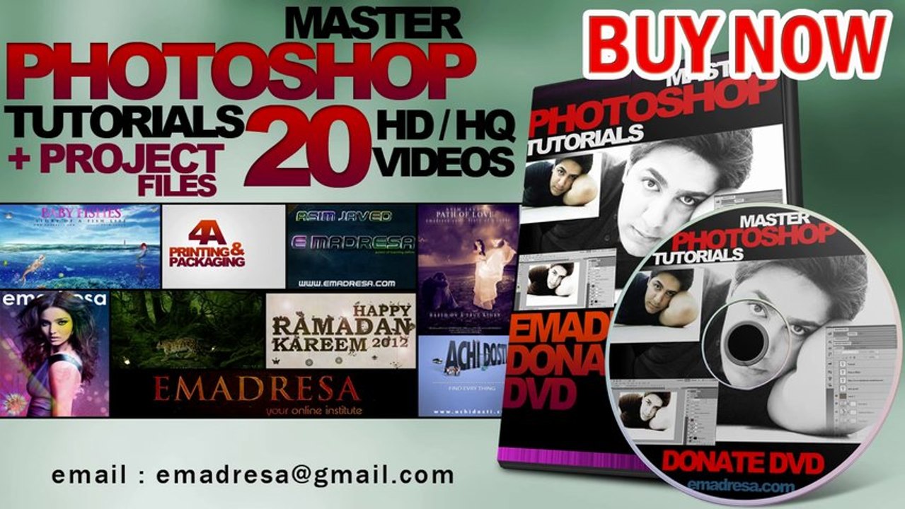 Text Effect in Photoshop , Urdu Tutorial  by emadresa.com