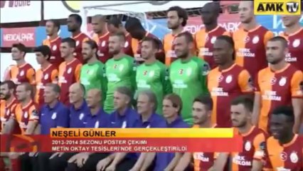 G.Saray'da poster çekiminden özel anlar