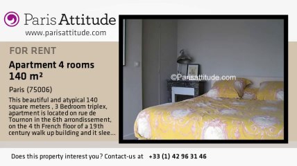 3 Bedroom Triplex for rent - Jardin du Luxembourg, Paris - Ref. 6548