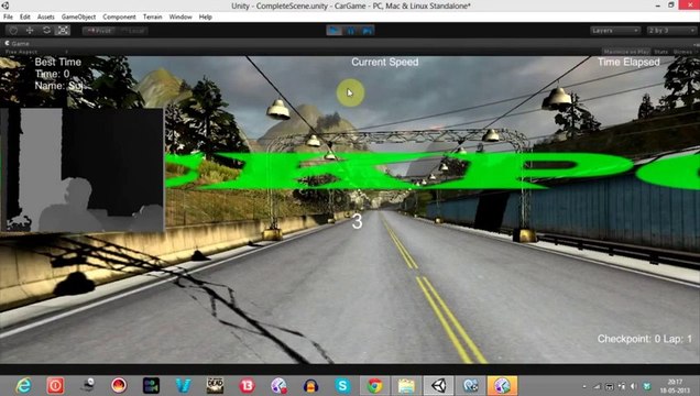 Game Creation Tutorial - Special Episode Unity3d Car Game (Interfacing Kinect To Unity)