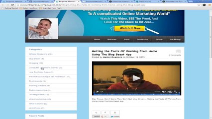 Working From Home Using Empower Network