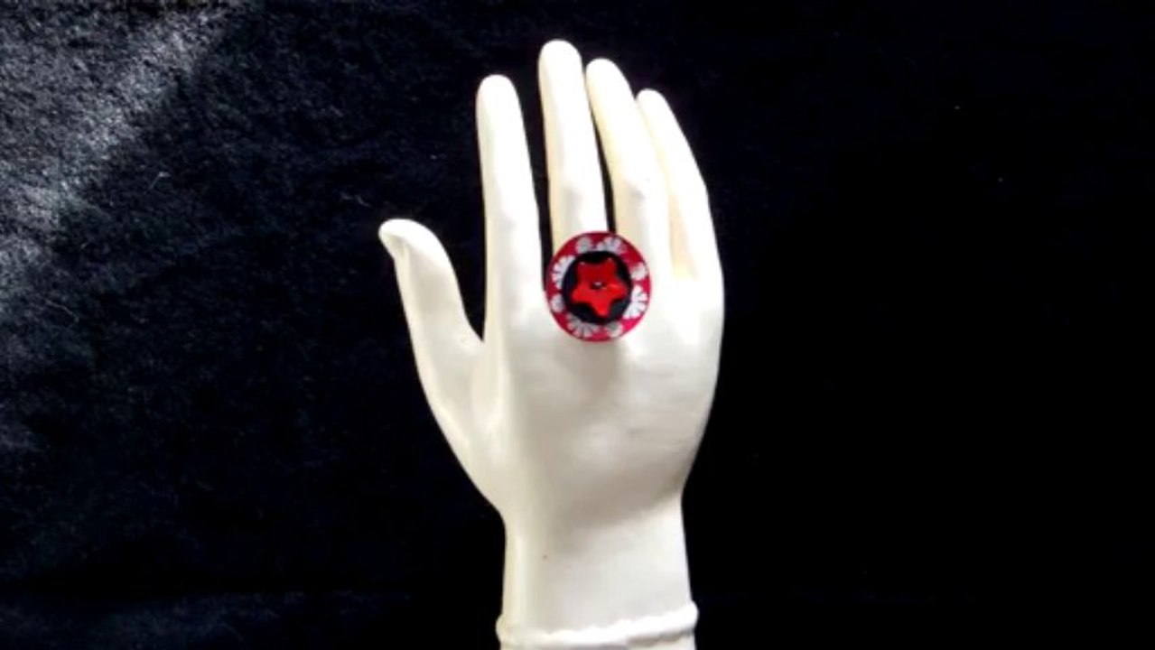 bague bouton fleur