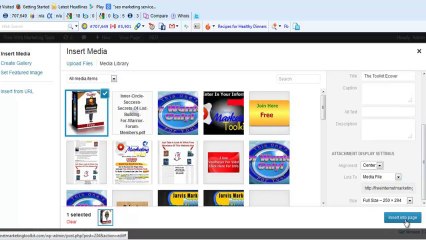 Free Internet Marketing Toolkit - How To Add An Ecover In Your Sidebar 1