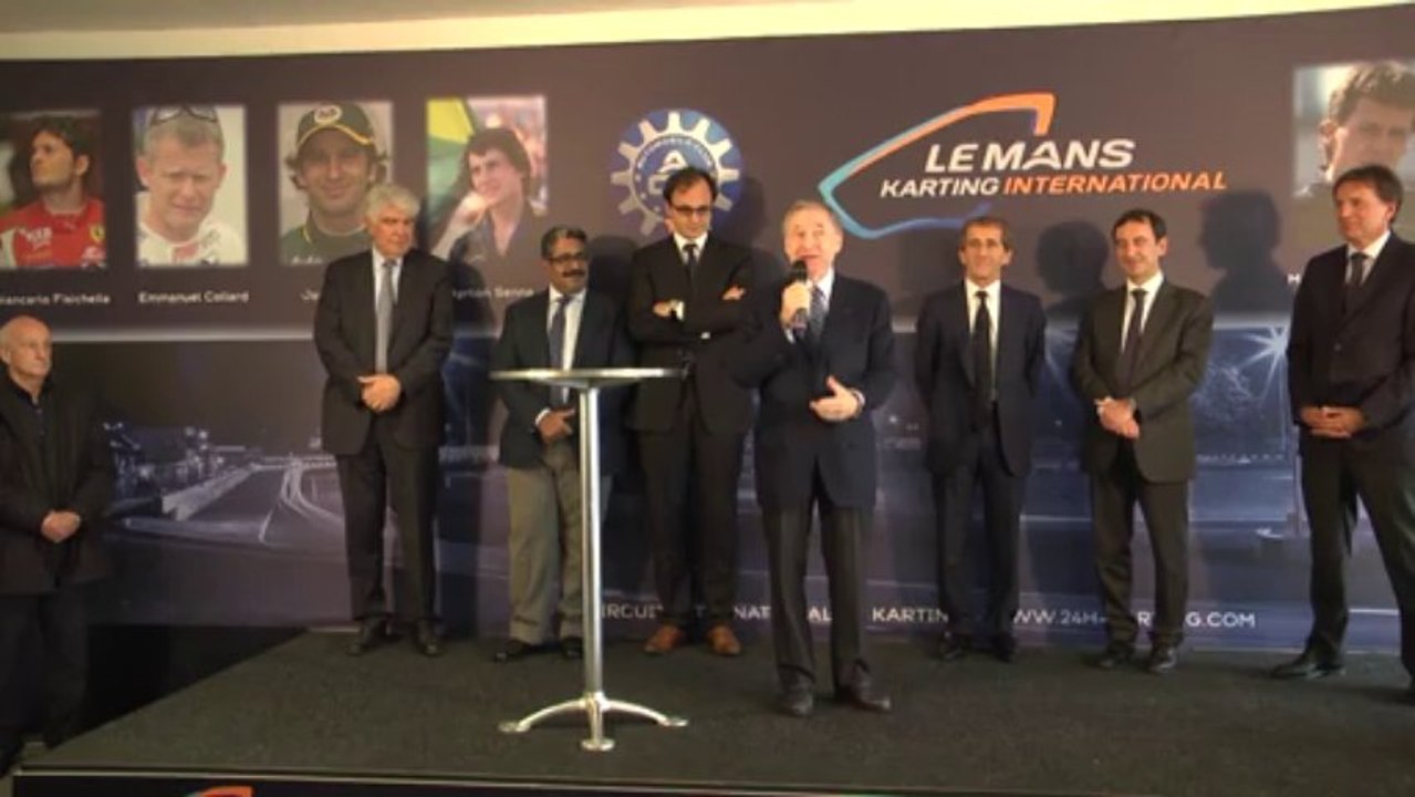 inauguration du circuit internal de karting du Mans