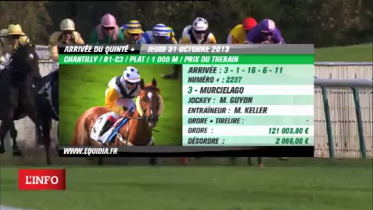QUINTE CHANTILLY 31/10/13 - Murcielago