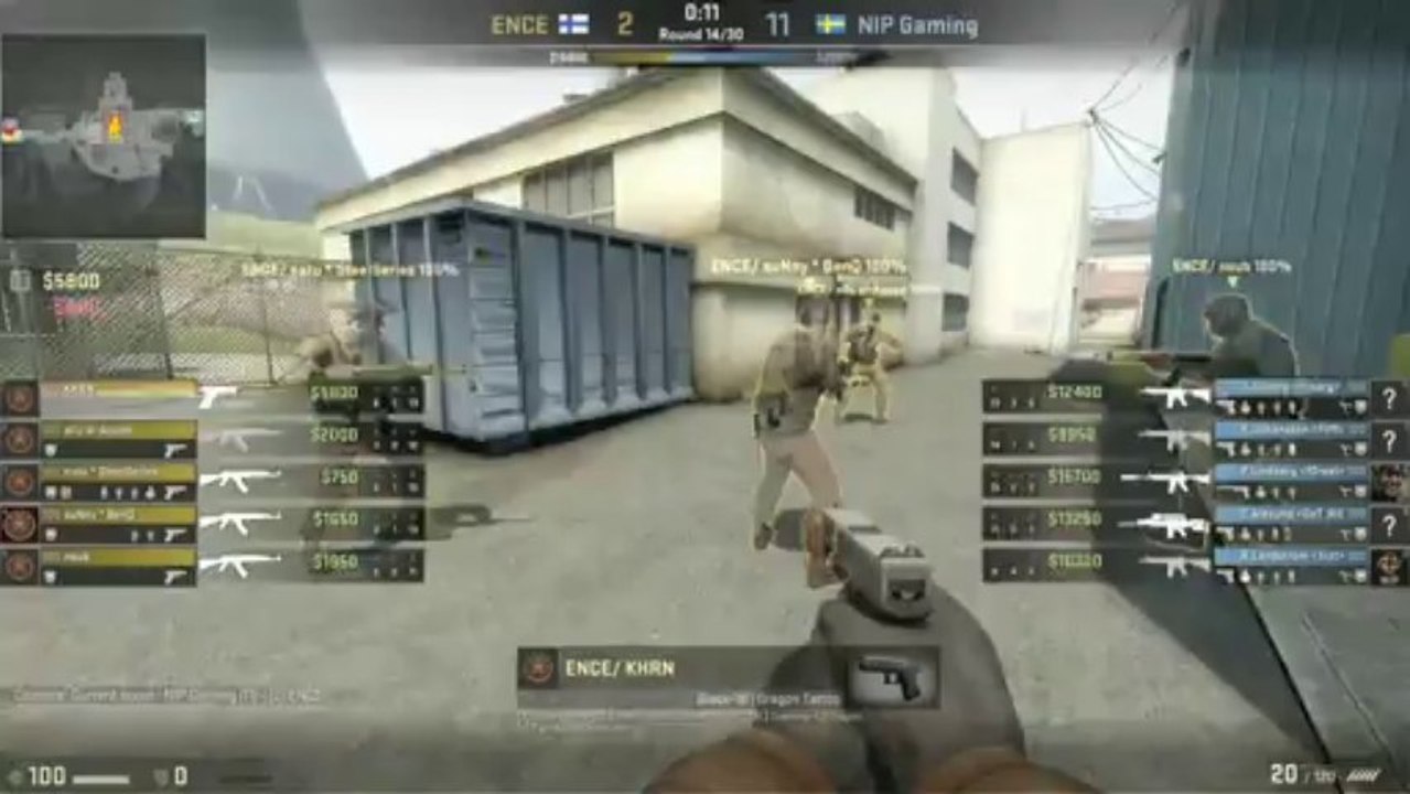 NiP vs. ENCE map nuke ESWC 2013 Group A