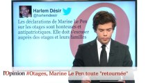 #tweetclash : #Otages, Marine Le Pen toute 