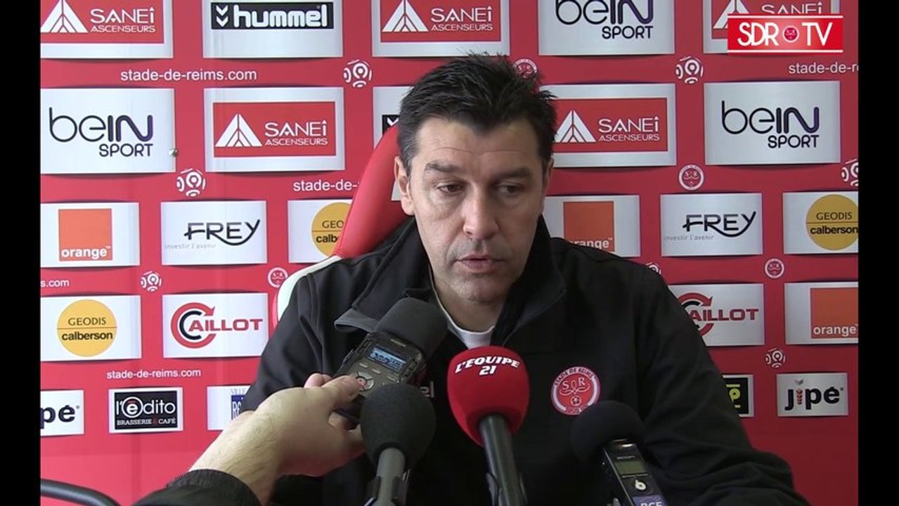 Point presse avant match Reims-SC Bastia-Hubert Fournier