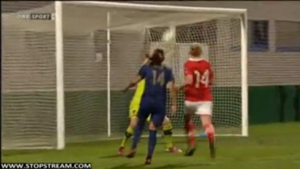 31/10/2013 - Austria vs Les bleues -  1st half goals scenes...