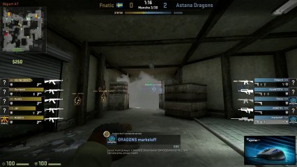 ESWC INTER CSGO : Fnatic vs Astana dragons