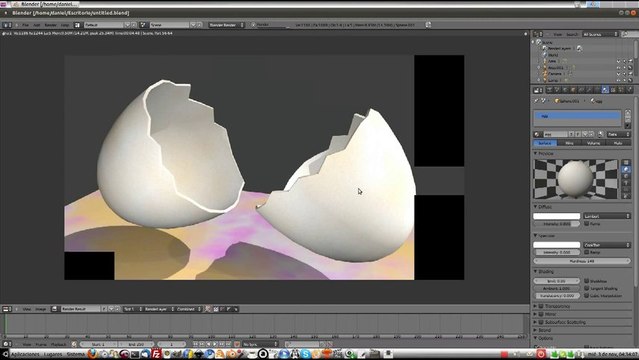 Blender Tutorial huevo quebrado blender 2.5 modificadores texturas parte 1