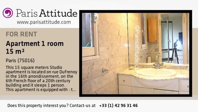 Studio Apartment for rent - Rue de la Pompe, Paris - Ref. 4154