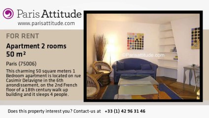 1 Bedroom Apartment for rent - Jardin du Luxembourg, Paris - Ref. 2636