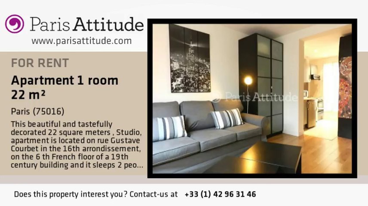 Studio Apartment for rent - Victor Hugo, Paris - Ref. 8172