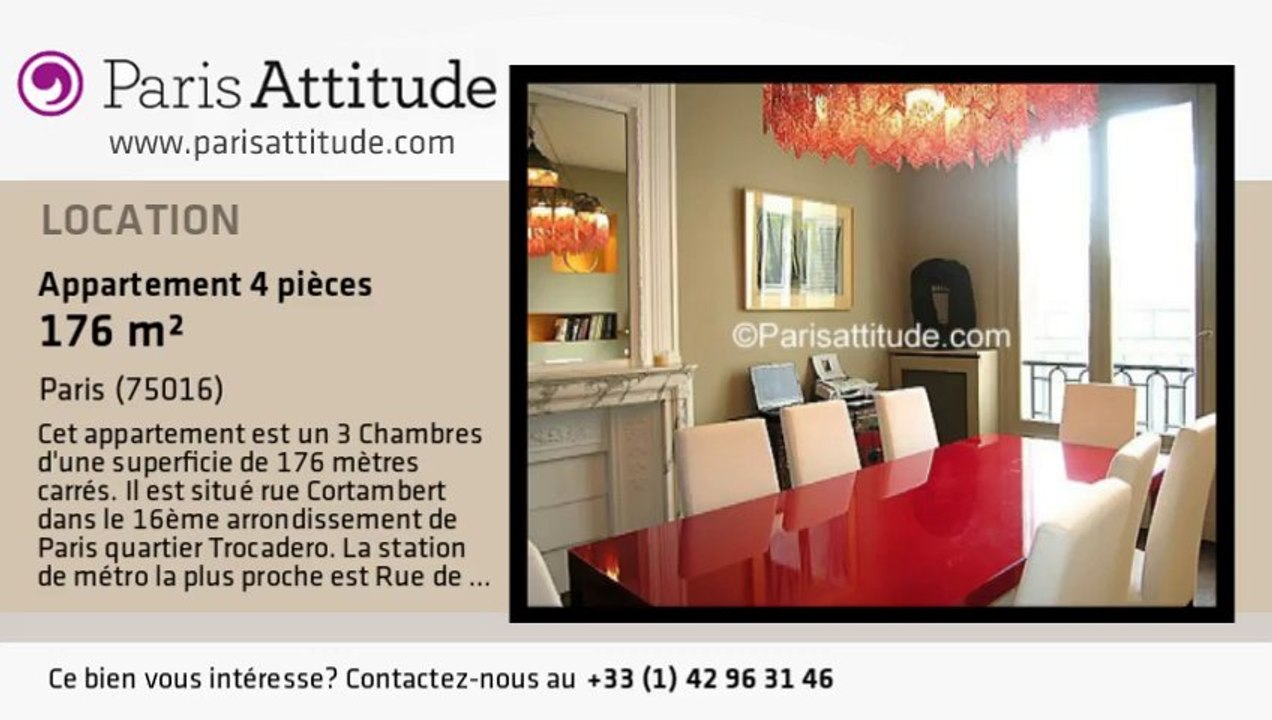 Appartement 3 Chambres à louer - Trocadéro, Paris - Ref. 2726