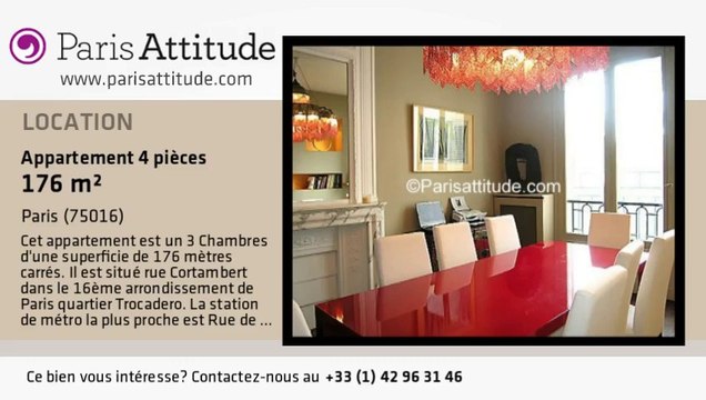 Appartement 3 Chambres à louer - Trocadéro, Paris - Ref. 2726