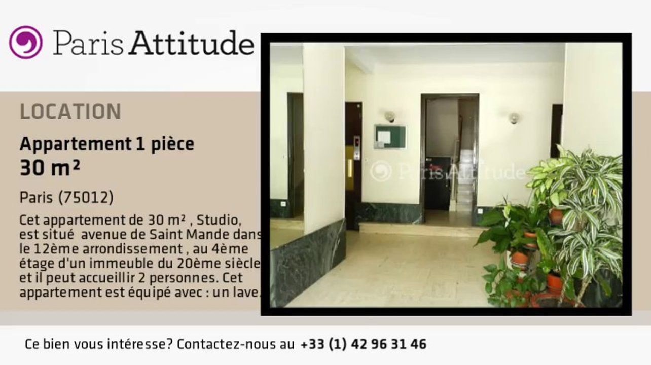 Appartement Studio à louer - Porte de Vincennes, Paris - Ref. 8719