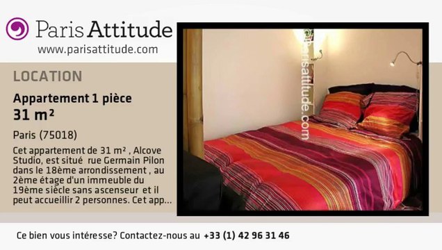 Appartement Alcove Studio à louer - Montmartre, Paris - Ref. 6708