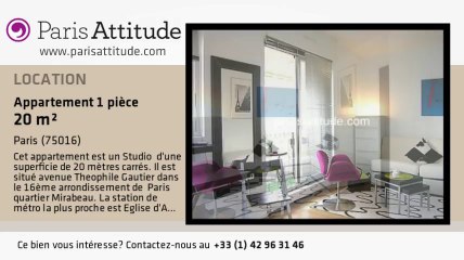 Appartement Studio à louer - Maison de la Radio, Paris - Ref. 4754