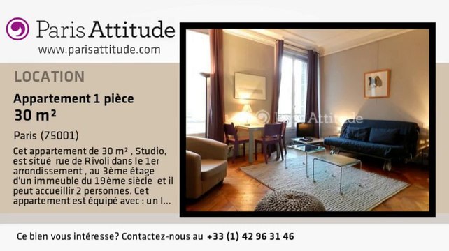 Appartement Studio à louer - Louvre, Paris - Ref. 1926