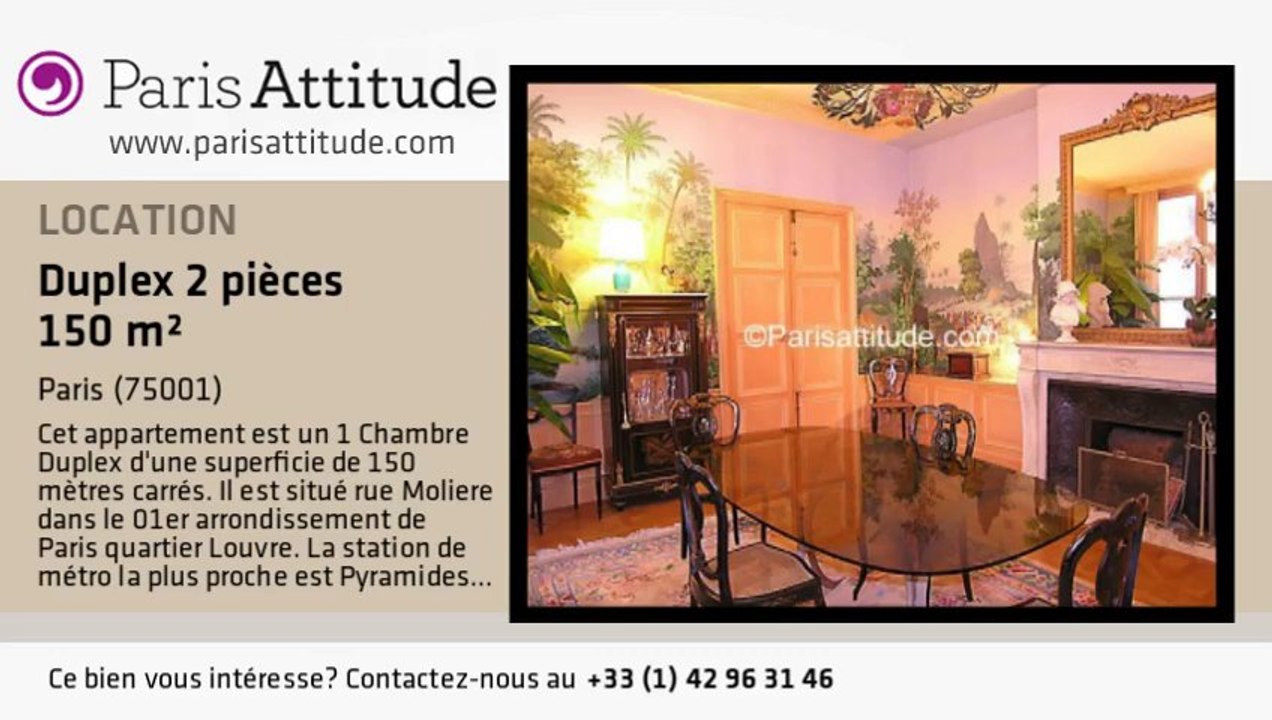 Duplex 1 Chambre à louer - Palais Royal, Paris - Ref. 1839