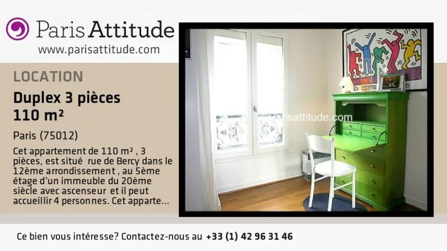 Duplex 2 Chambres à louer - Bastille, Paris - Ref. 3228