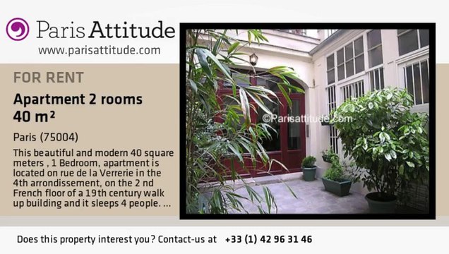 1 Bedroom Apartment for rent - Hôtel de Ville, Paris - Ref. 7611