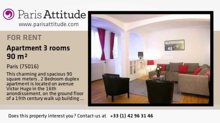2 Bedroom Duplex for rent - Victor Hugo, Paris - Ref. 2516