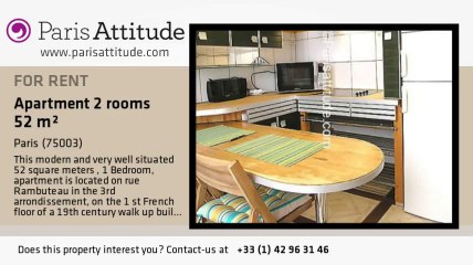 1 Bedroom Apartment for rent - Centre George Pompidou, Paris - Ref. 7665