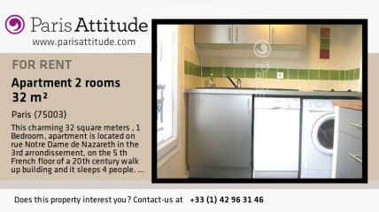 1 Bedroom Apartment for rent - Temple, Paris - Ref. 8666